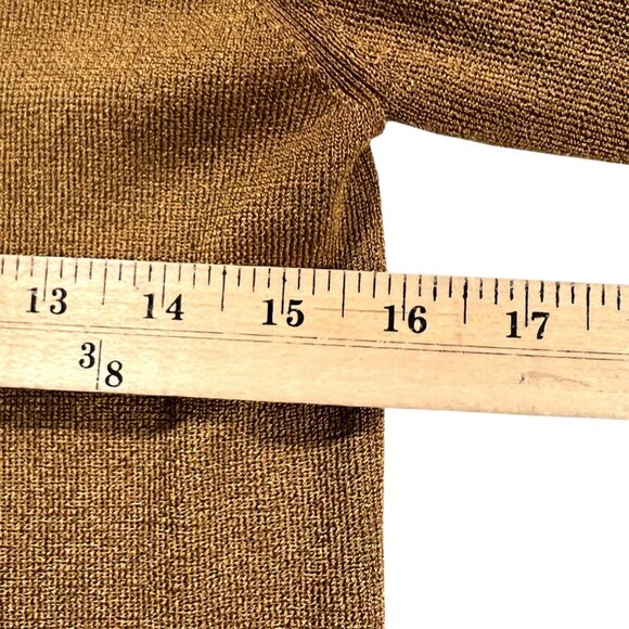 Ann Taylor Brown Mustard‎ Gold Jackie O Cardigan Sweaters XS - Picture 6 of 8